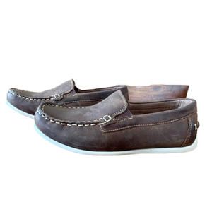 FLORSHEIM Boys Brown Leather Loafer